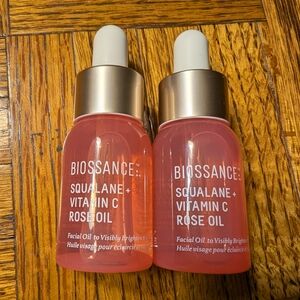 Biossance Squalane  Vitamin C Rose Oil Duo
